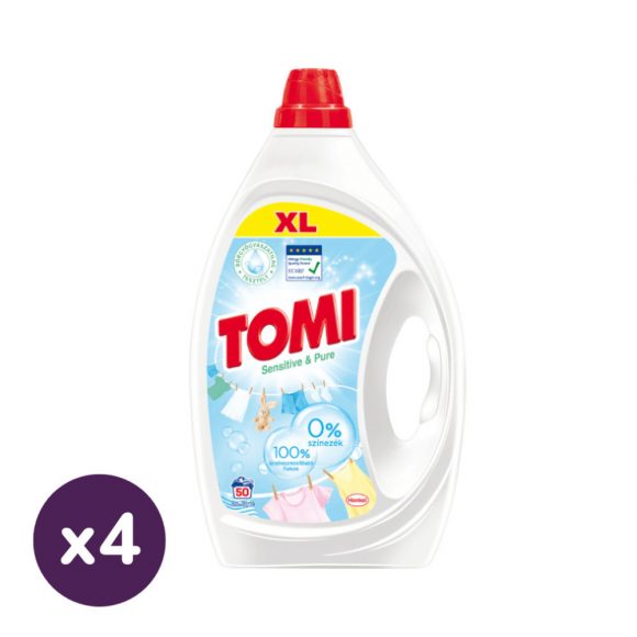 Tomi Sensitive & Pure mosógél 4x2250 ml (200 mosás)