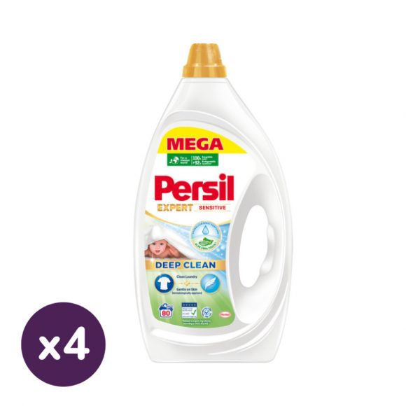 Persil Expert Sensitive folyékony mosószer 4x3600 ml (320 mosás)