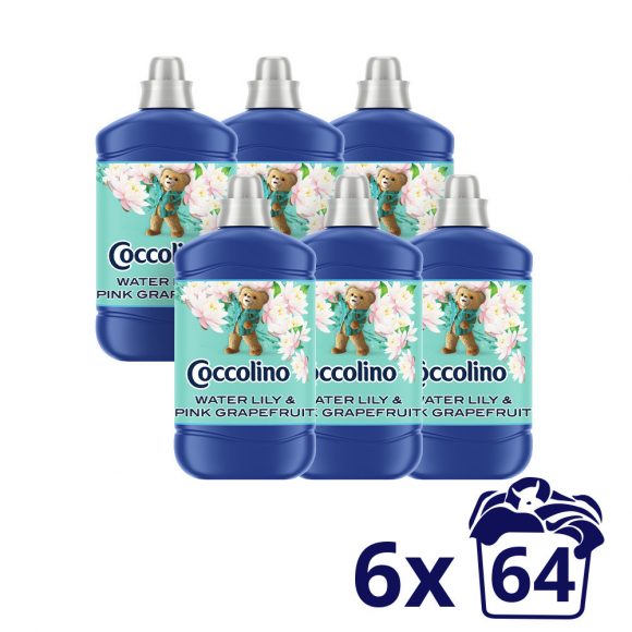 Coccolino Water Lily&Pink Grapefruit öblítőkoncentrátum 6x1600 ml (384 mosás)
