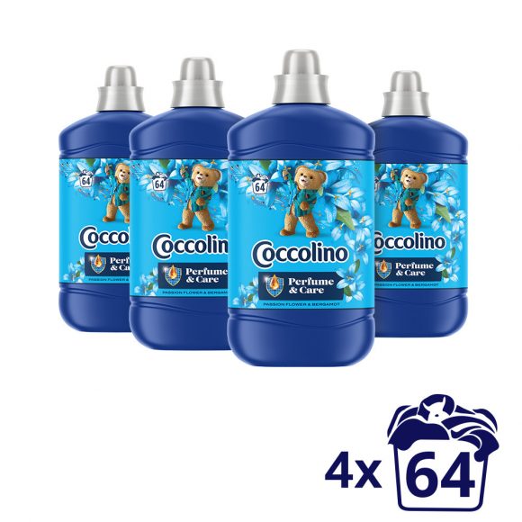 Coccolino Passion Flower&Bergamot öblítőkoncentrátum 4x1600 ml (256 mosás)