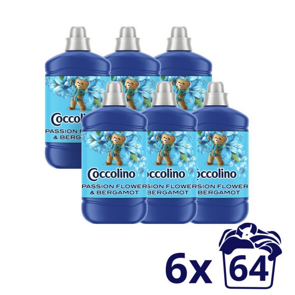 Coccolino Passion Flower&Bergamot öblítőkoncentrátum 6x1600 ml (384 mosás)