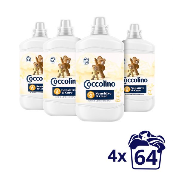 Coccolino Sensitive Almond öblítőkoncentrátum 4x1600 ml (256 mosás)