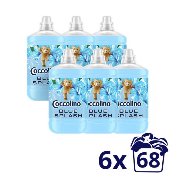 Coccolino Blue Splash öblítőkoncentrátum 6x1700 ml (408 mosás)