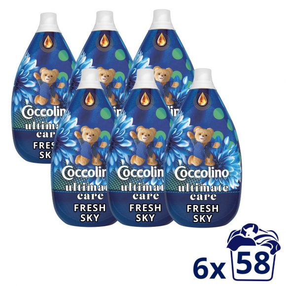 Coccolino Fresh Sky ultrakoncentrált öblítő (6x870 ml)