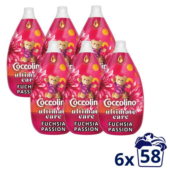 Coccolino Fuchsia Passion ultrakoncentrált öblítő (6x870 ml)