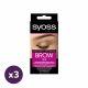 Syoss Brow Tint szemöldökfesték - sötétbarna (3x1 db)