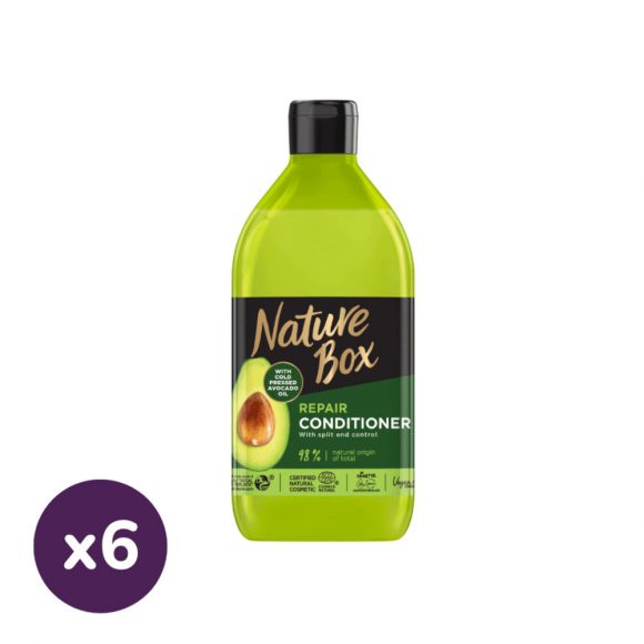 Nature Box Avokádó balzsam a regenerált hajért (6x385 ml)