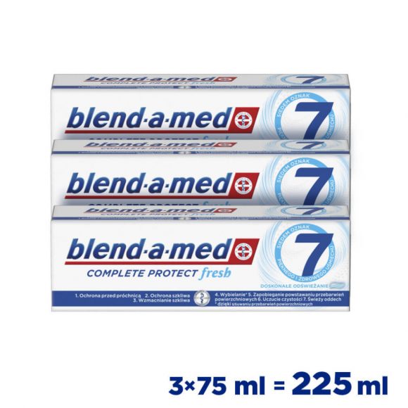 Blend-a-med Complete Protect 7 Extra Fresh fogkrém 3x75 ml