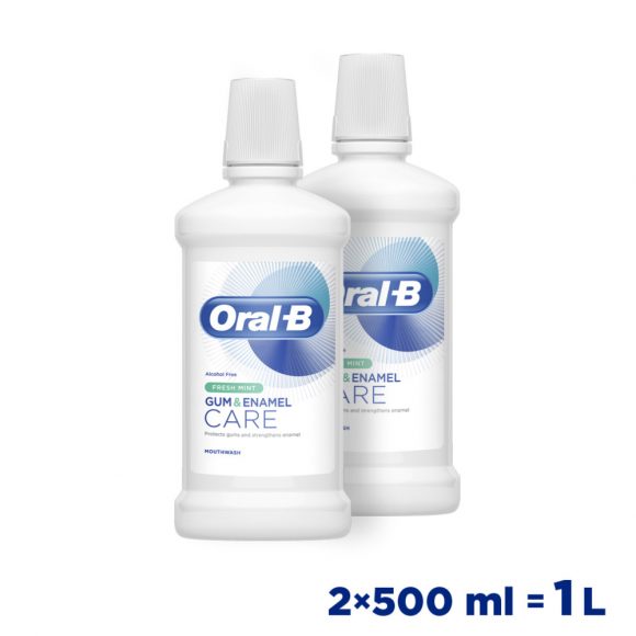 Oral-B gum & enamel care fresh mint szájvíz (2x500 ml)