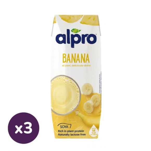 Alpro banános szójaital (3x250 ml)