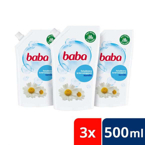 Baba folyékony szappan utántöltő kamillával 3x500 ml