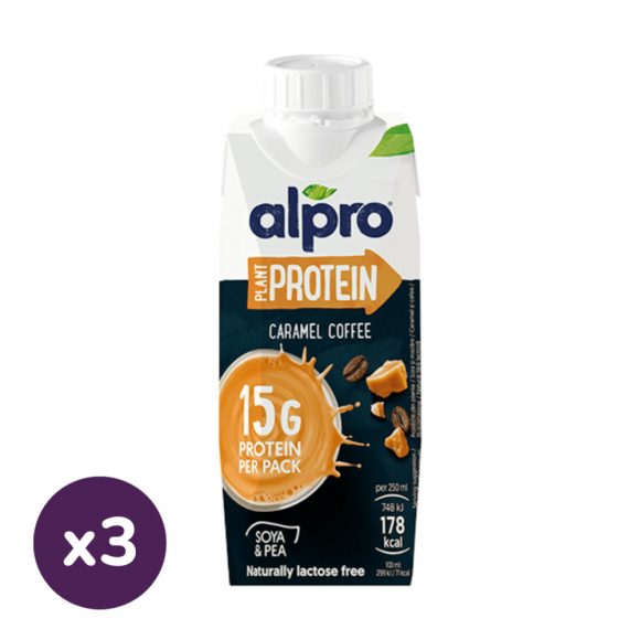 Alpro karamellás, kávéízű protein ital (3x250 ml)