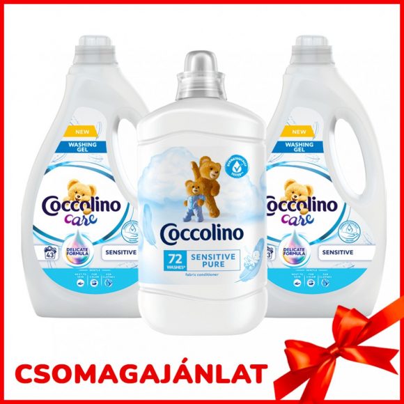 Coccolino Sensitive mosógél+öblítő csomagajánlat