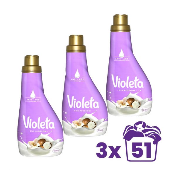 Violeta öblítő koncentrátum mikrokapszulákkal - silk blossom (3x1550 ml)