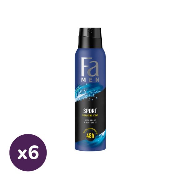 Fa Men Sport Energy Boost izzadásgátló deospray (6x150 ml)