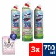 Domestos WC tisztító gél, lime fresh (3x700 ml)