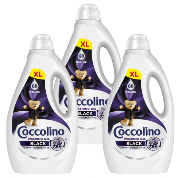 Coccolino Mosógél sötét ruhákhoz 3x2,72 liter (204 mosás)