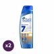 Head & Shoulders Pro-Expert 7 korpásodás és hajhullás elleni sampon koffeinnel (2x250 ml)