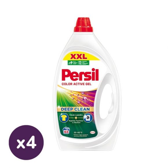 Persil Color Active Gel folyékony mosószer 4x2,8 liter (252 mosás)