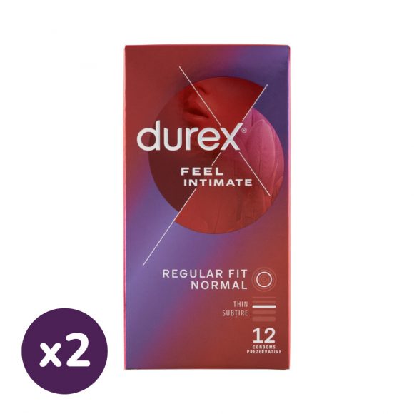 INGYENES SZÁLLÍTÁS - Durex Feel Intimate óvszer (2x12 db)