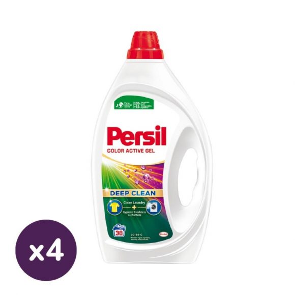 Persil Color Active Gel folyékony mosószer 4x1,7 liter (152 mosás)