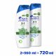 Head & Shoulders 2in1 Mentol Sampon és Balzsam 2x360 ml