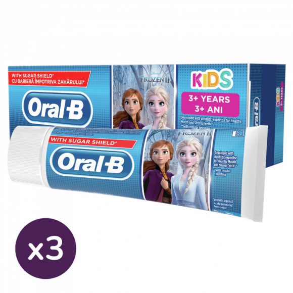 Oral-B fogkrém Frozen 3-6 éves korig (3x1 db)