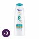 Dove Daily Care 2in1 sampon és balzsam 3x400 ml