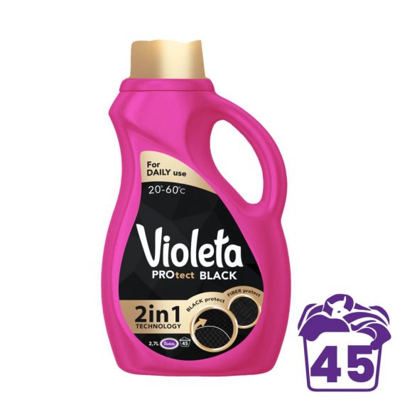 Violeta PROtect black mosógél fekete ruhákhoz, 2700 ml (45 mosás)