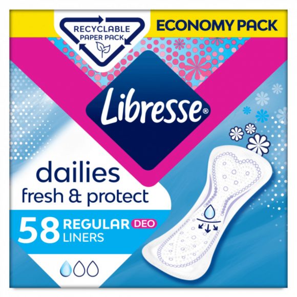 Libresse Normal Deo Fresh tisztasági betét (58 db)