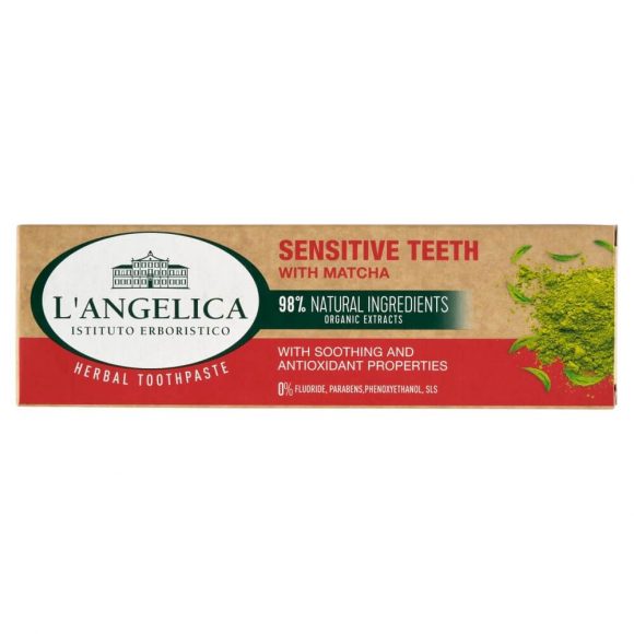 L'Angelica fogkrém fogérzékenység ellen Matcha-val 75ml