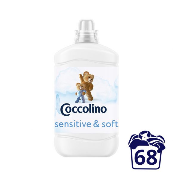 Coccolino Sensitive Pure öblítőkoncentrátum 1700 ml (68 mosás)