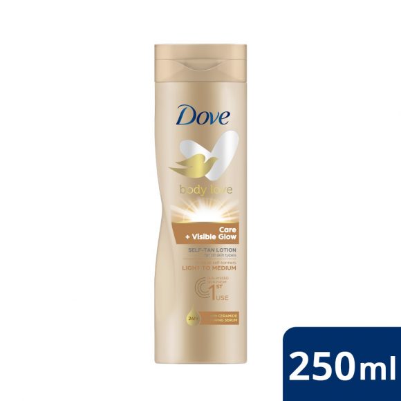 Dove Body Love Care önbarnító testápoló világos (250 ml)