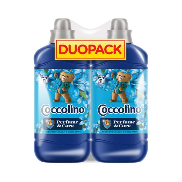 Coccolino Passion Flower&Bergamot öblítőkoncentrátum duopack 2x1275 ml (102 mosás)