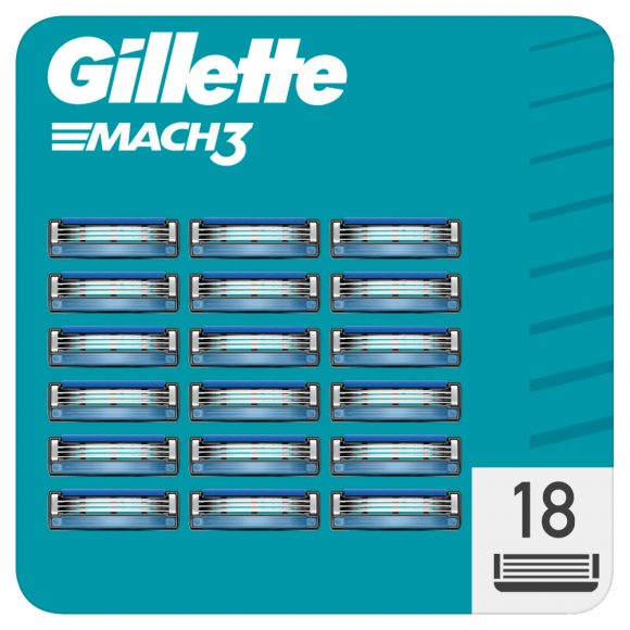 Gillette Mach3 Borotvabetétek Férfi Borotvához (18 db) 