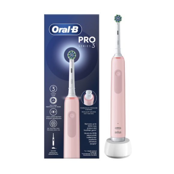 Oral-B Pro Series 3 Elektromos fogkefe pink