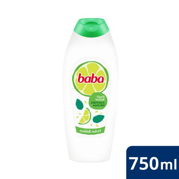 Baba tusfürdő zöldcitrommal és mentával 750 ml