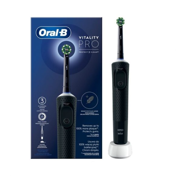 Oral-B Vitality Pro Protect X Clean fekete elektromos fogkefe