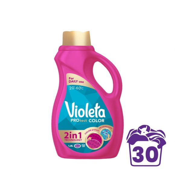 Violeta PROtect color mosógél színes ruhákhoz, 1800 ml (30 mosás)