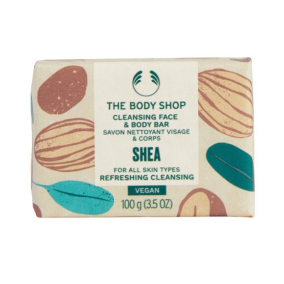 The Body Shop Sheás arc- és bőrtisztító szappan (150 g)
