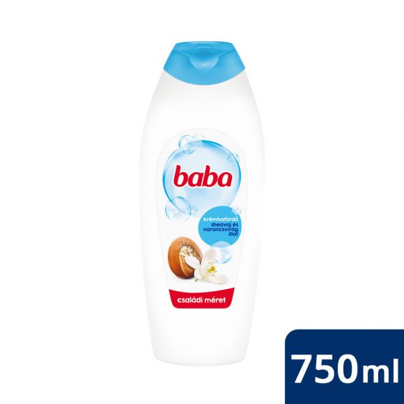 Baba tusfürdő shea vajjal és narancsvirággal 750 ml