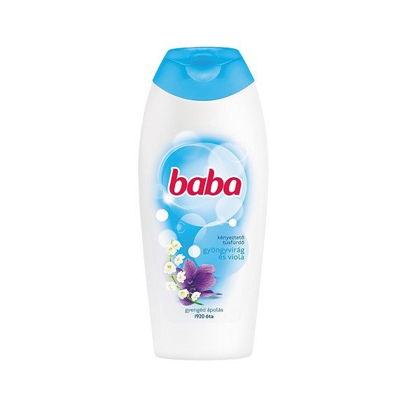 Baba tusfürdő gyöngyvirág és viola illattal (400 ml)